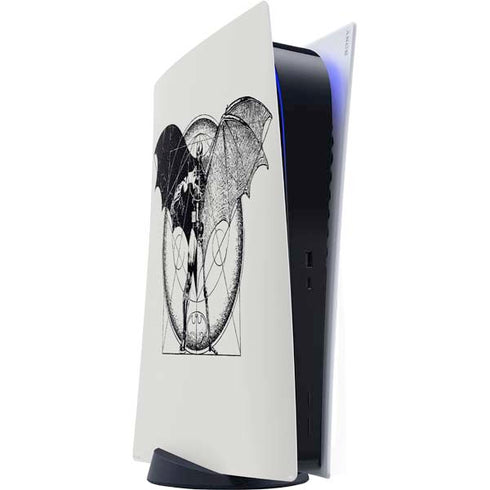 DC Comics Batman Skeleton diagram Art PS5 Digital Edition Console Skin